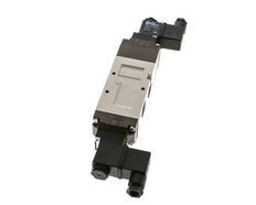 5/3 G1/2'' Exhaust Center Solenoid Valve 24V DC 2-10bar/28-140psi YPC