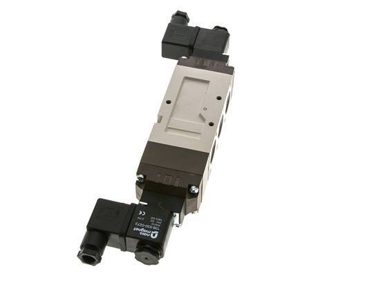 5/3 G1/2'' Exhaust Center Solenoid Valve 24V DC 2-10bar/28-140psi YPC