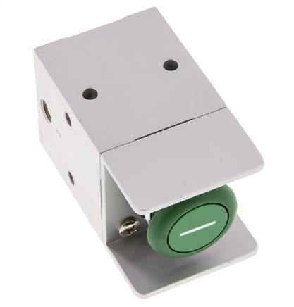 3/2 G1/8'' NC Safety Button Valve 3-10bar/42-140psi Airtec