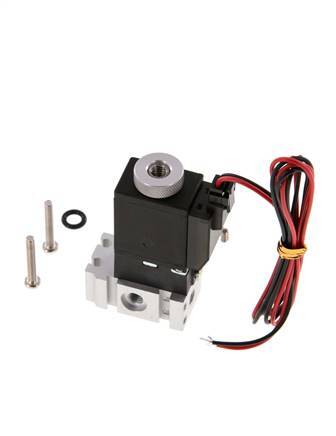 3/2 M5 NO Solenoid Valve 24V DC 0-8bar/0-112psi 2-pin Plug YPC