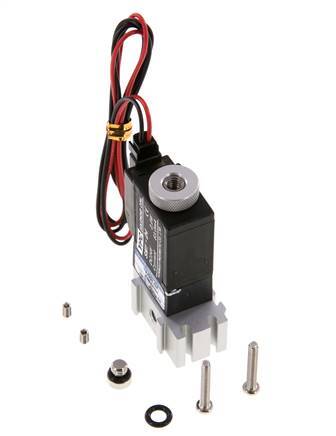 3/2 M5 NO Solenoid Valve 24V DC 0-8bar/0-112psi 2-pin Plug YPC