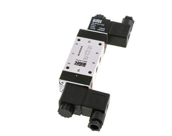 5/3 G1/8'' Center Closed Solenoid Valve 230V AC 3-8bar/42-112psi Airtec