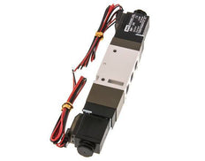 5/3 G1/8'' Exhaust Center Solenoid Valve 24V DC 2-10bar/28-140psi 2-pin Plug YPC