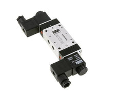 5/3 G1/8'' Center Closed Solenoid Valve 12V DC 3-8bar/42-112psi Airtec