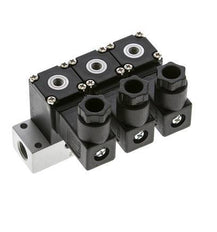 3x3/2 M5 NC Solenoid Valve 12V DC -0.95-8bar/-13.2-112psi Airtec