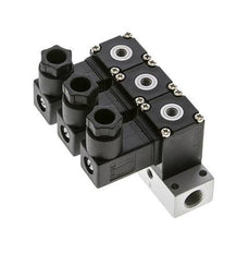 3x3/2 M5 NC Solenoid Valve 12V DC -0.95-8bar/-13.2-112psi Airtec