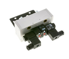 5/3 ISO 5599-3 Center Closed Solenoid Valve 24V DC 3-10bar/42-140psi Airtec