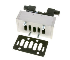 5/3 ISO 5599-3 Center Closed Solenoid Valve 24V DC 3-10bar/42-140psi Airtec