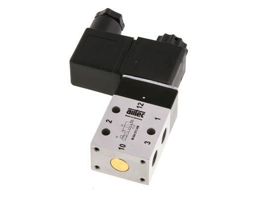 3/2 G1/8'' NC Solenoid Valve 24V DC 2.5-10bar/35.0-140psi Airtec
