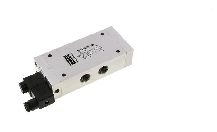 5/2 G1/2'' (G1/8'') Solenoid Valve External Pilot 24V DC 0-10bar/0-140psi Airtec
