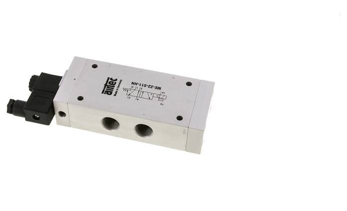 5/2 G1/2'' (G1/8'') Solenoid Valve External Pilot 24V DC 0-10bar/0-140psi Airtec
