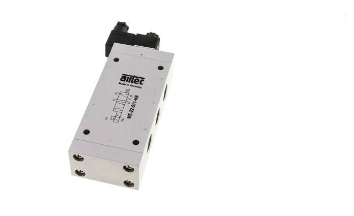5/2 G1/2'' (G1/8'') Solenoid Valve External Pilot 24V DC 0-10bar/0-140psi Airtec