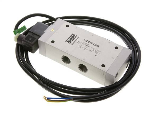 5/2 G1/2'' Solenoid Valve 24V DC ATEX 1-10bar/14-140psi Airtec