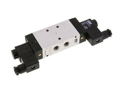 5/3 G1/4'' Center Closed Solenoid Valve 12V DC 3-10bar/42-140psi Airtec