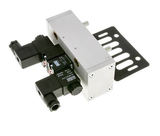 5/3 ISO 5599-3 Exhaust Center Solenoid Valve 24V AC 3-10bar/42-140psi Airtec