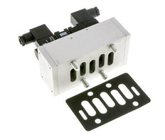 5/3 ISO 5599-3 Exhaust Center Solenoid Valve 24V AC 3-10bar/42-140psi Airtec