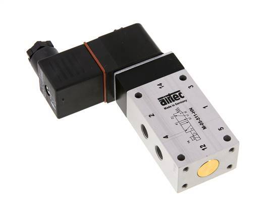 5/2 G1/8'' Solenoid Valve 24V DC ATEX 3-10bar/42-140psi Airtec