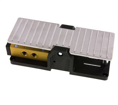 5/3 G1/4'' Exhaust Center Foot Pedal Valve Detent 2.5-10bar/35.0-140psi