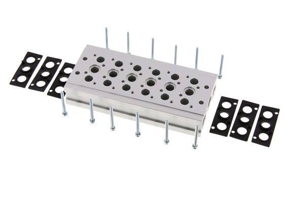 Manifold 6-Station YPC SF2000 5/2 5/3-way