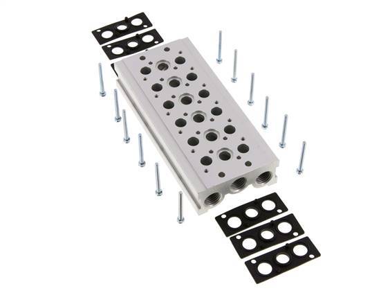 Manifold 6-Station YPC SF2000 5/2 5/3-way