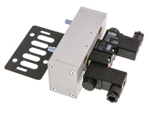 5/2 ISO 5599-3 Bistable Solenoid Valve 12V DC 2-10bar/28-140psi Airtec