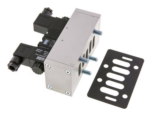 5/2 ISO 5599-3 Bistable Solenoid Valve 12V DC 2-10bar/28-140psi Airtec