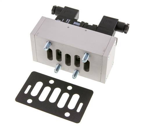 5/2 ISO 5599-3 Bistable Solenoid Valve 12V DC 2-10bar/28-140psi Airtec