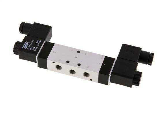 5/3 G1/8'' Center Closed Solenoid Valve 12V DC 3-10bar/42-140psi Airtec