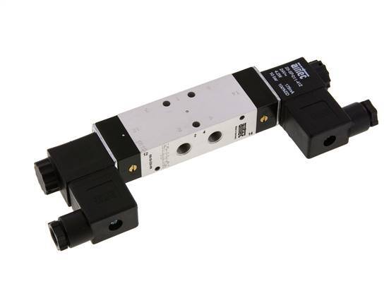 5/3 G1/8'' Center Closed Solenoid Valve 12V DC 3-10bar/42-140psi Airtec