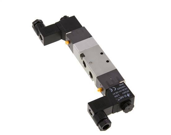 5/3 G1/8'' Exhaust Center Solenoid Valve 230V AC 1.5-8bar/21.0-112psi E.MC