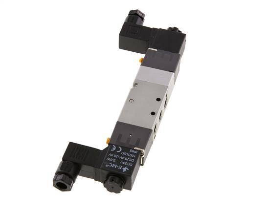 5/3 G1/8'' Exhaust Center Solenoid Valve 230V AC 1.5-8bar/21.0-112psi E.MC