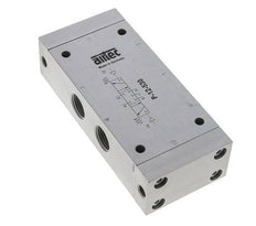 5/3 G1/2'' Center Closed Air Pilot Valve 0-10bar/0-140psi Airtec