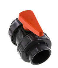 PVC 2-way Ball Valve True Union 63 mm Socket EPDM