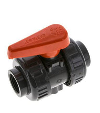 PVC 2-way Ball Valve True Union Rp 3/4'' EPDM