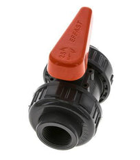 PVC 2-way Ball Valve True Union Rp 3/4'' EPDM