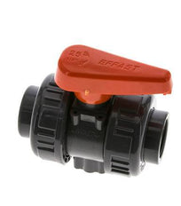 PVC 2-way Ball Valve True Union Rp 3/4'' EPDM