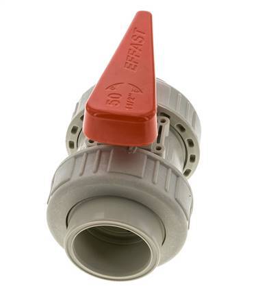 PP-H 2-way Ball Valve True Union 50 mm EPDM