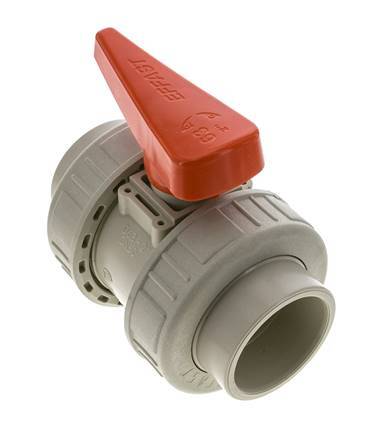 PP-H 2-way Ball Valve True Union 63 mm EPDM