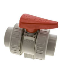 PP-H 2-way Ball Valve True Union 63 mm FKM