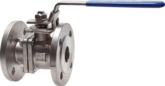 Flanged Ball Valve 2-Way DN15 PN40 Stainless Steel