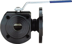 Flanged Ball Valve 3-Way L-port DN65 PN16 Steel Reduced Bore