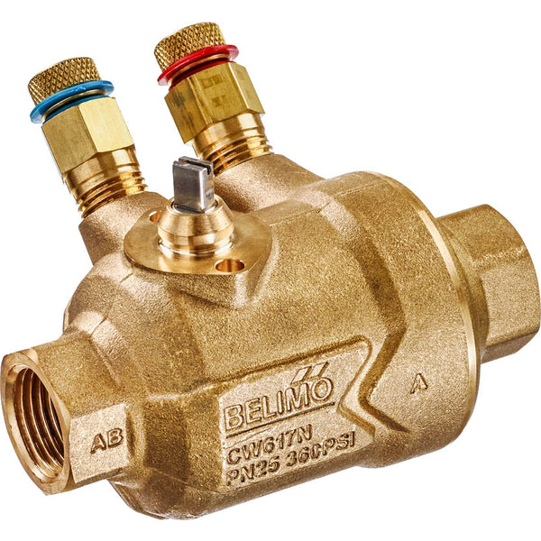 Belimo PI Zone Valve Rp1/2 Kvs0.21 24VAC/DC 75s 2-10V 1Nm IP40 Measuring Ports C215QPT-B/CQ24A-SR