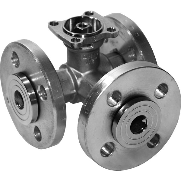 Belimo 3-Way Ball Valve DN15 Flange Kvs15 24-125VDC/24-240VAC Fail-Safe 75s 2-point 10Nm IP54 SPDT R7015R-B1/NRFA-S2
