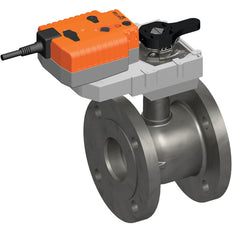 Belimo Characterized Valve DN125 Flange Kvs250 24VAC/DC Fail-Safe NC/NO 150s 0-10V 40Nm IP54 R6125W250-S8/GRK24A-SZ-5