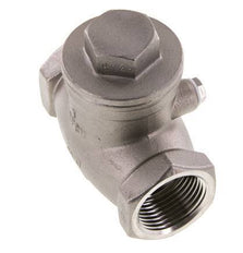 G 1'' Stainless Steel Swing Check Valve 16 bar (232 psi) Metal Seal