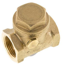 G 3/4'' Brass Swing Check Valve 12 bar (174 psi) Metal Seal