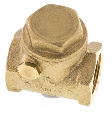 G 3/4'' Brass Swing Check Valve 12 bar (174 psi) Metal Seal