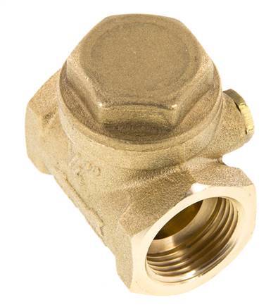G 3/4'' Brass Swing Check Valve 12 bar (174 psi) Metal Seal