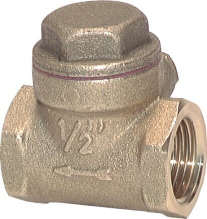 G 3'' Brass Swing Check Valve 8 bar (116 psi) Metal Seal