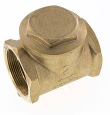 G 2'' Brass Swing Check Valve 10 bar (145 psi) NBR Soft Seal